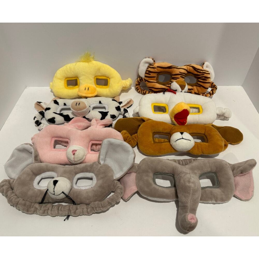 Lakeshore Soft Animal dress up masks 8 total